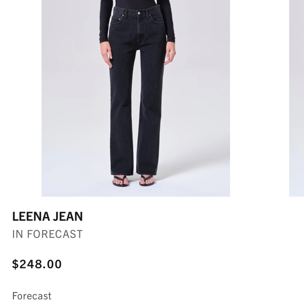 EUC AGOLDE Leena jeans. Size 26. Color is Forecast